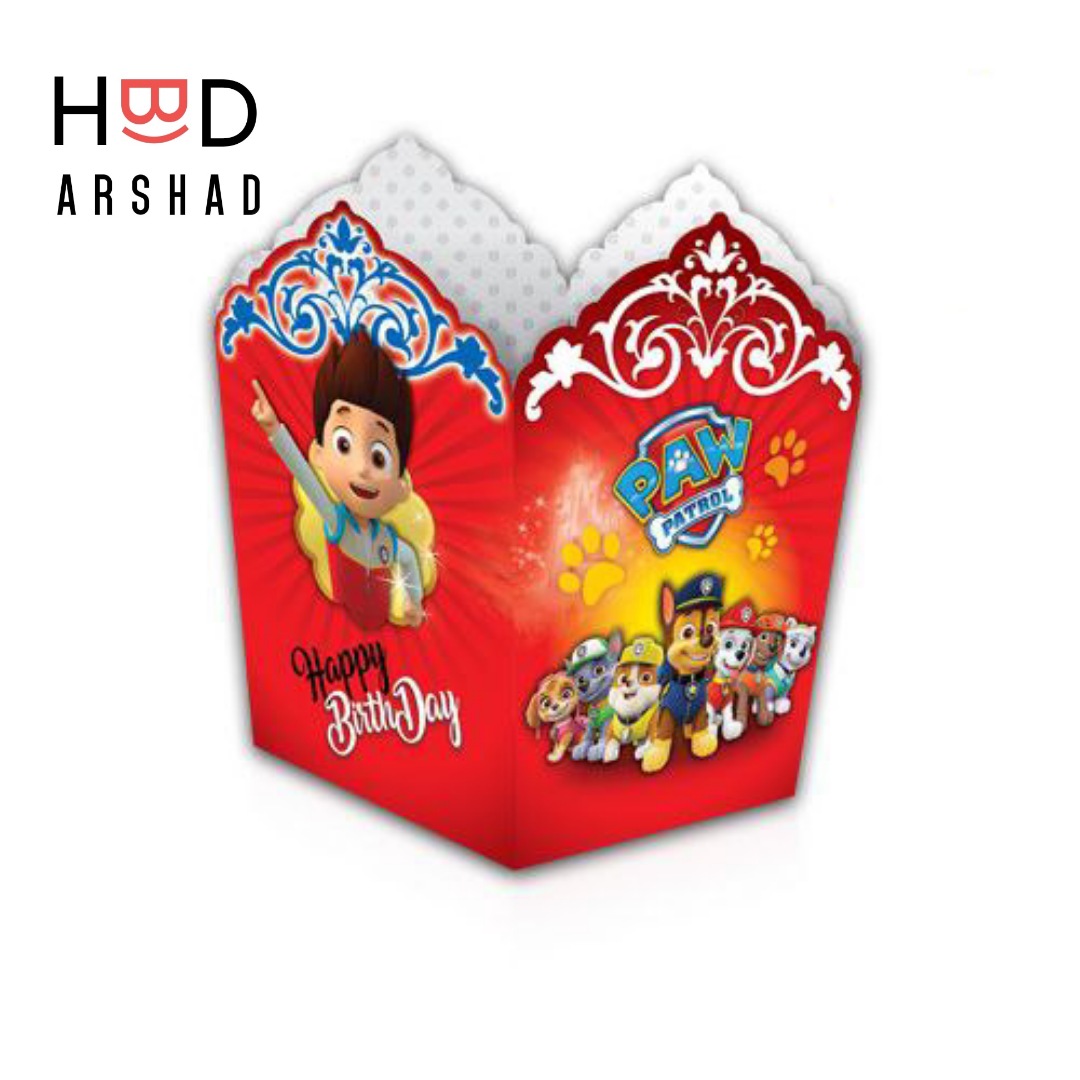 ظرف پاپ کرن تم سگ های نگهبان(بسته 10 عددی)